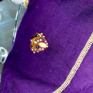Vintage bohemian colorful ring